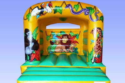 11ft x 13ft Jungle Theme Children's Bouncy Castle, a bouncy castle for hire from Abc Party Hire