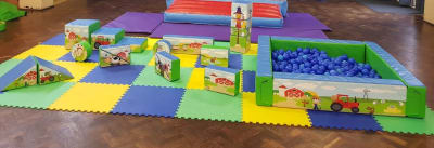 Bronze farmyard soft play package, a party package for hire from Abc Party Hire