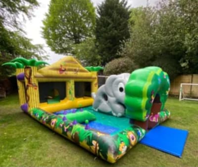 Jungle 3D Play Zone, a bouncy castle for hire from Bounce Again