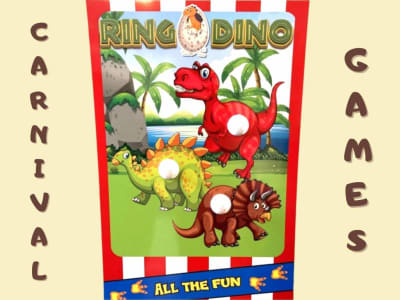 Carnival game Ring Dino, a inflatable game for hire from Have A Bounce