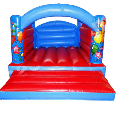 Under 5's Red and Blue, a toddler inflatable for hire from Epic Inflatables & Soft Play Hire