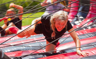 Bungee Assault Obstacle, a assault course for hire from 1st Choice Inflatables