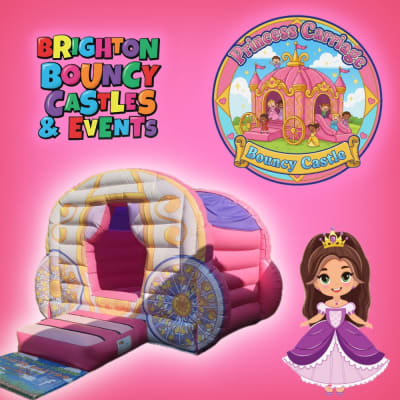 Princess Carriage Bouncy Castle, a bouncy castle for hire from Brighton Bouncy Castles