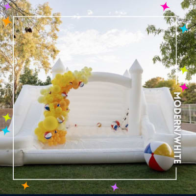 Modern/White Bounce Houses