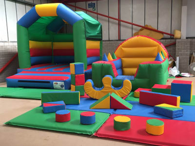 Rainbow Soft Play, a soft play set for hire from Playdays Parties
