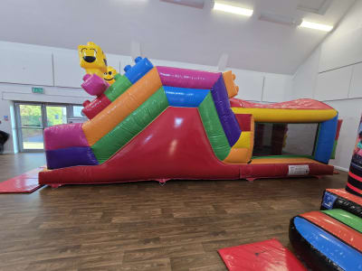 3D Lego Fun Run, a assault course for hire from Kendall's Castles