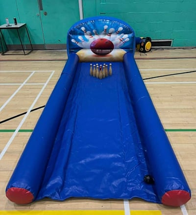 Bowling alley, a inflatable game for hire from Bounce N Fun