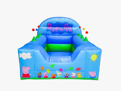 Peppa Pig Air Juggler With Ball Pool, a soft play set for hire from Jump N Joy Inflatables