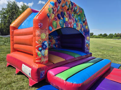 15ft x 15ft Disco Bouncy Castle, a bouncy castle for hire from Abc Party Hire