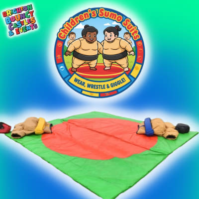 Childrens Sumo Suits, a inflatable game for hire from Brighton Bouncy Castles