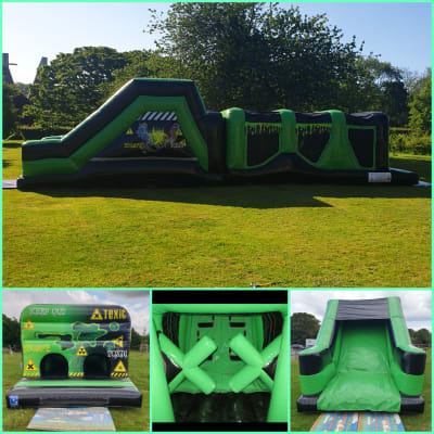 42ft Toxic Assault Course, a assault course for hire from KBS Inflatable Kingdom