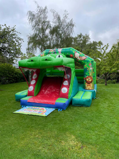 Hungry Croc Bounce n Slide, a bounce and slide combo for hire from Let's Make Memories