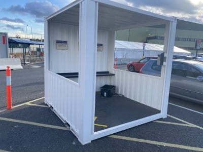 8 x 8ft Temporary Smoking Shelter hire