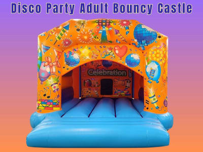 Disco Party Adult Bouncy Castle (adults & kids) 19x14ft, a adult bouncy castle for hire from Have A Bounce