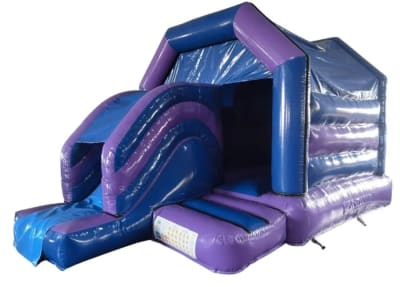 Slide & Bounce Combo Castle, a bounce and slide combo for hire from Bouncy Castle Boys