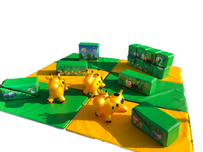 Mighty Jungle Soft Play, a soft play set for hire from Ready Steady Bounce