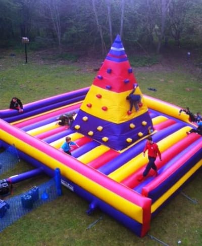 Inflatable climbing wall hire