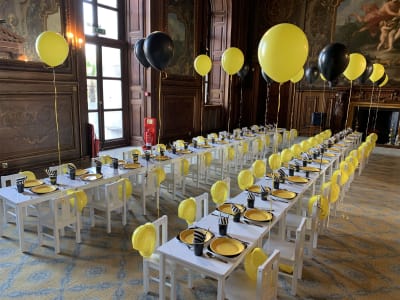 Kids table and chairs party clearance hire