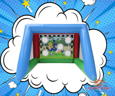 Inflatable Penalty Football Shootout, a soft play set for hire from Bouncy Boss