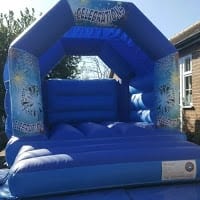 CELEBRATIONS BOUNCY CASTLE 15FT vs 11ft, a bouncy castle for hire from All Bounce Surrey
