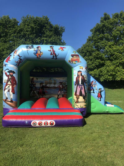 17ft x 15ft Pirate Slide Combo, a bounce and slide combo for hire from Rick's Castles