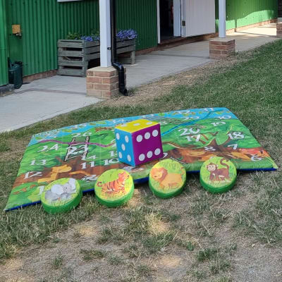 Giant Snakes and ladders, a soft play set for hire from Bounce About Sussex