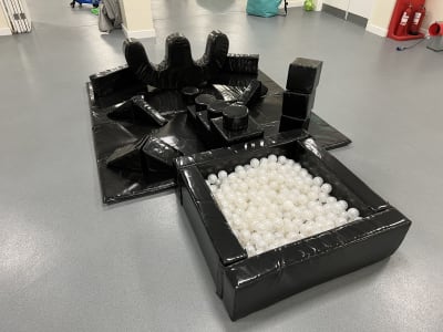 All Black Soft Play Set, a soft play set for hire from Playdays Parties