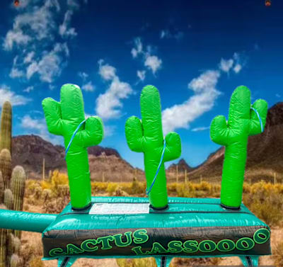 Cactus Ring Toss, a inflatable game for hire from Jumping Jacks Bouncy Castles