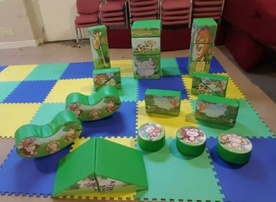 17 Piece Jungle theme softplay, a soft play set for hire from Abc Party Hire