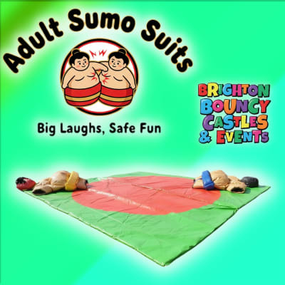 Adult Sumo Suits, a inflatable game for hire from Brighton Bouncy Castles