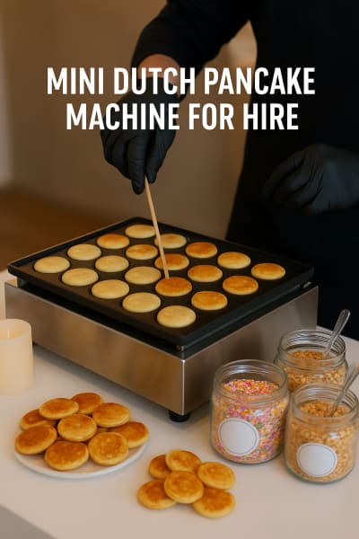 Mini Dutch Pancake Machine (Without Attendant- Option 1), a toddler inflatable for hire from Bouncy Castle Factory