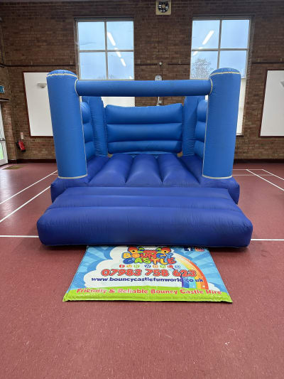 Low Height Chelsea Blue bouncy Castle, a bouncy castle for hire from Bouncy Castle Fun World