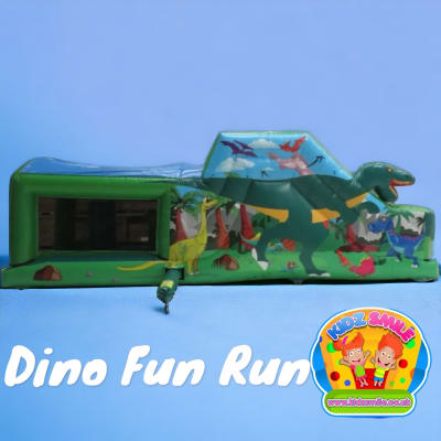 3D Dino Fun run, a assault course for hire from Kidz Smile