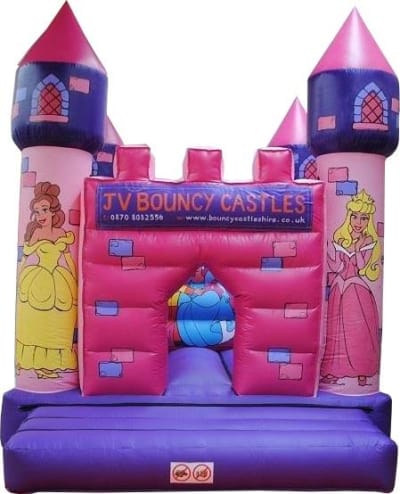 12 x 14ft Princess Bouncy Castle, a bouncy castle for hire from JV Bouncy Castle Hire
