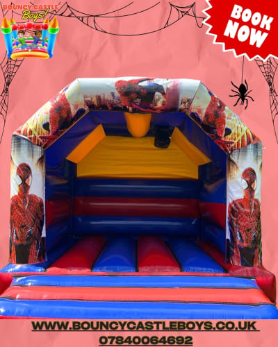 12ft x 15ft Spiderman Character Castle, a bouncy castle for hire from Bouncy Castle Boys
