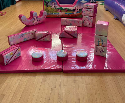 Unicorn softplay, a soft play set for hire from Bounce About Sussex