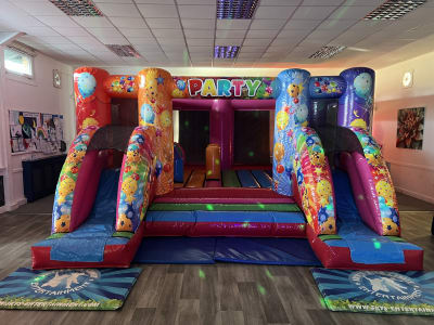 Large Double Slide Combo Bouncy Castle