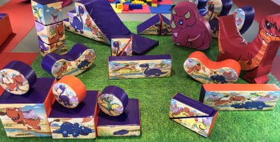 Dinosaur Soft Play, a soft play set for hire from Chloe's Castles