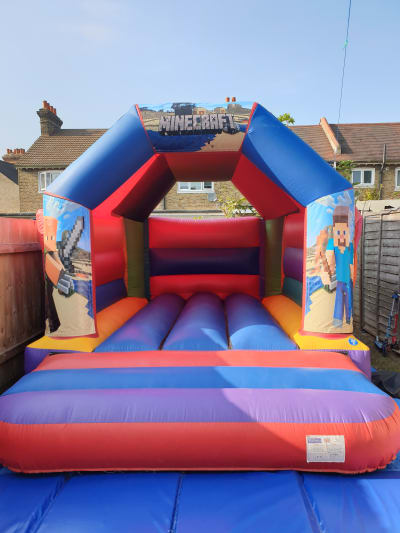 11 x 15 Minecraft Velcro Bouncy Castle, a bouncy castle for hire from TnT PartyTime