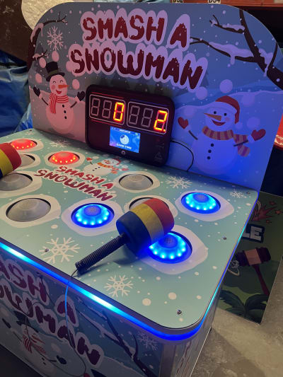 Whack a Snowman game hire