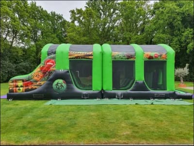 XL Toxic Obstacle Course 43ft, a assault course for hire from Allsorts Inflatables