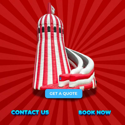 Helter Skelter slide Hire, a inflatable slide for hire from Funday Entertainment