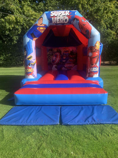 11ft x 15ft Superhero's Bouncy Castle, a bouncy castle for hire from Bounce Mania