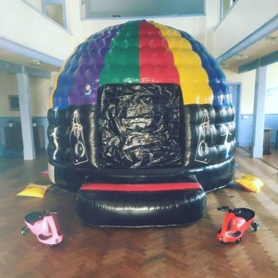 Disco Dome Midi, a disco dome for hire from Bouncy Castle Fun World