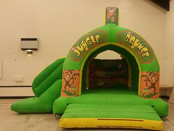 Jungle Bounce Combo, a bouncy castle for hire from Laxcorp Event Hire