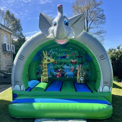 Jungle 3d Bouncy Castle, a bouncy castle for hire from KBS Inflatable Kingdom