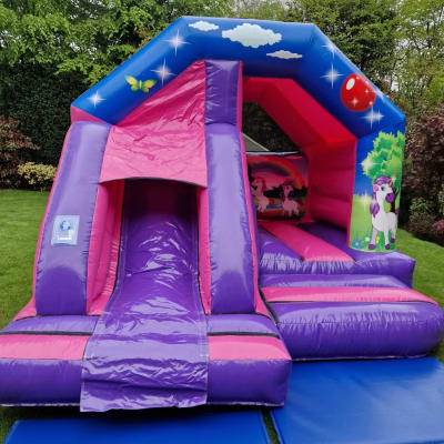 15x12 Unicorn Front Combi, a bouncy castle for hire from Airscape Events
