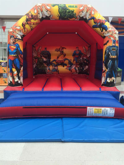 12ft x 12ft Amazing Super Hero Bouncy Castle!, a bouncy castle for hire from Jump Around Bouncy Castles