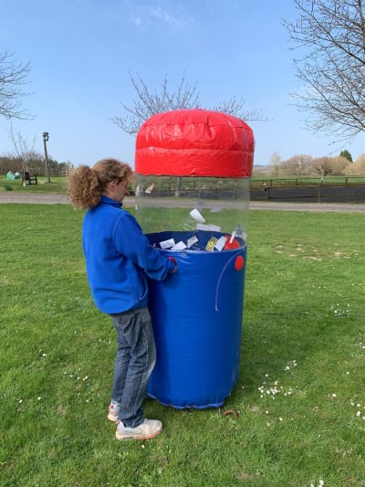 Cash Cube Small Inflatable Game 3ft x 3ft, a inflatable game for hire from 1st Choice Inflatables
