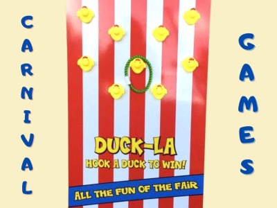 Carnival game Duck-La, a inflatable game for hire from Have A Bounce